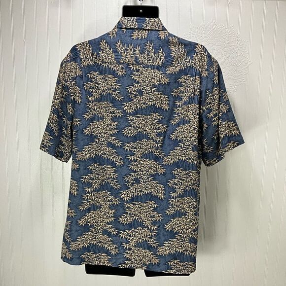 CARIBBEAN Silk Blend Hawaiian Shirt - Picture 3 of 4